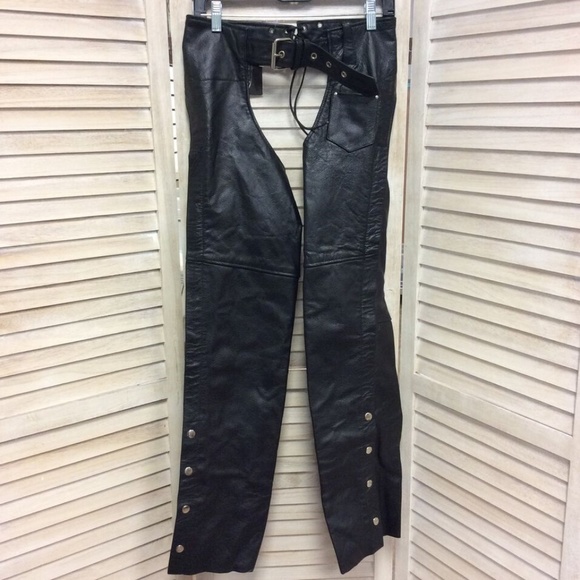 Xelement Pants - Xelement Leather Motorcycle Chaps- Women's Size 8 NWT